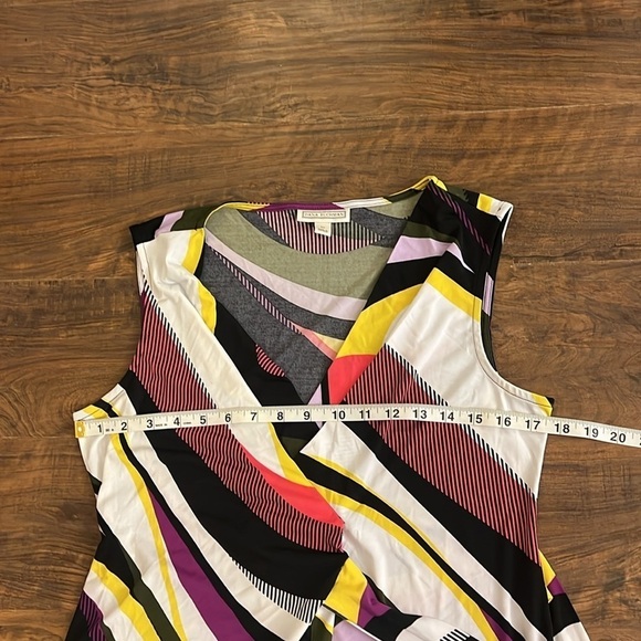 Colorful Dana Buchman Spandex Blend Dress with Side Tie, Sz. M. - Picture 10 of 13